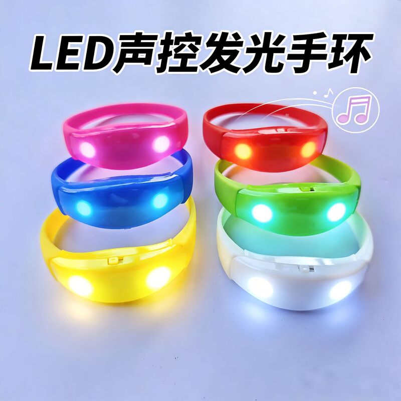 Hot-Selling Foreign Trade Model: Voice-Activated Led Bracelet, Vibrating Luminous Wristband, Concert Cheering and Support Flashing Wristband Hot-Selling Foreign Trade Model: Voice-Activated Led Bracelet, Vibrating Luminous Wristband, Concert Cheering and Support Flashing Wristband
