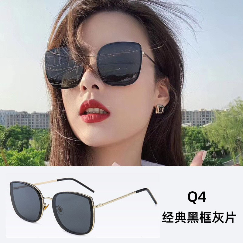 Gmサングラス女高級感顔小紫外線防止大枠レトロ猫眼眼鏡ファッション新型サングラス女|undefined