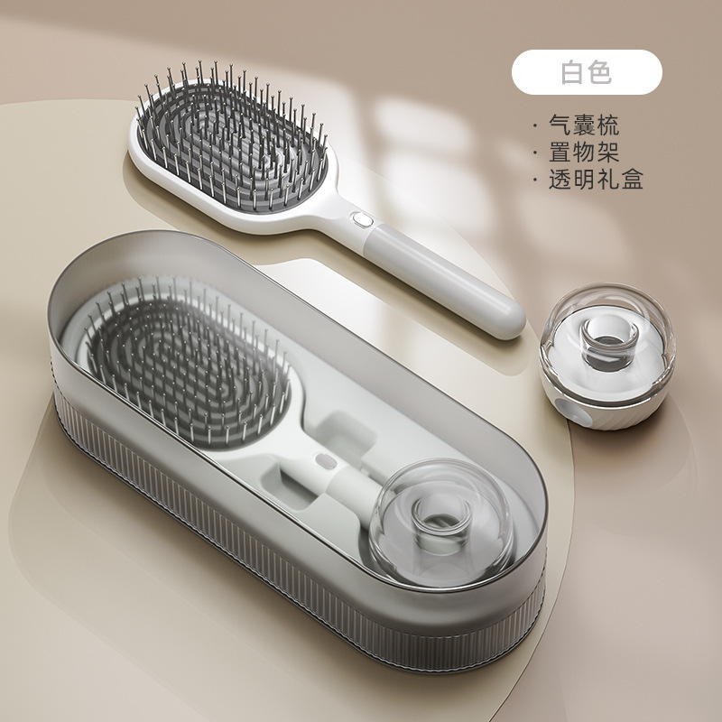 軽くて豪華な櫛の静電気防止のクッションは長い髪の乾湿両用の鋼鉄の針のエアバッグを櫛します。|undefined