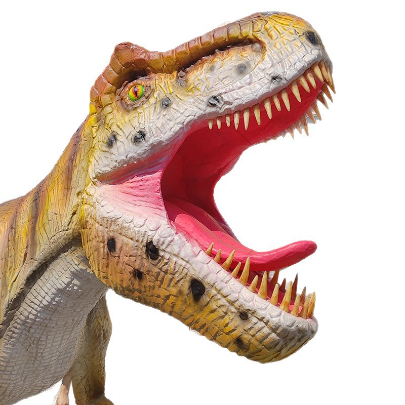 Modelo de dinosaurio al aire libre Modelo de animal interior del museo de dinosaurios mecánicos de gran tamaño simulado T. rex