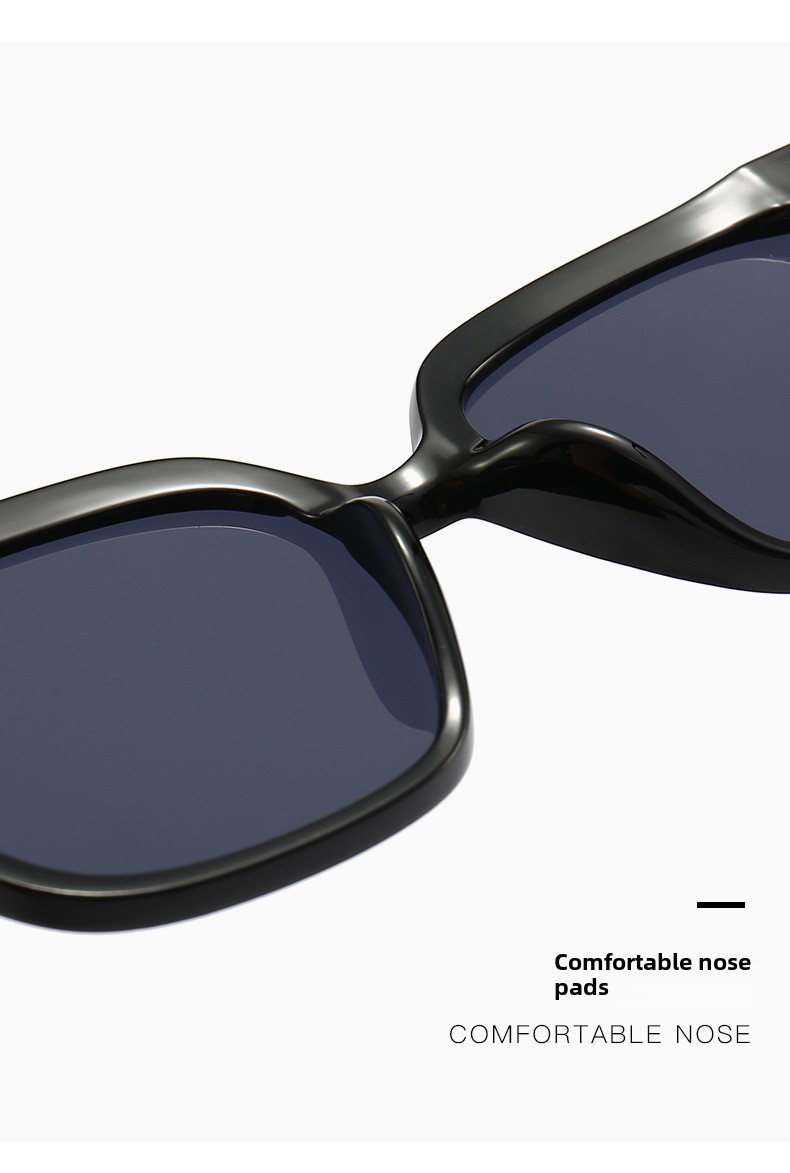 2024 nouvelles lunettes de soleil pour femmes haut de gamme grand visage minceur lunettes de soleil filet rouge photo I lunettes de soleil de protection UV_voghion.com