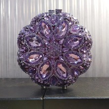 惜缘 速卖通缕空金属镶钻晚宴包外贸女士宴会礼服满钻手拿时装包