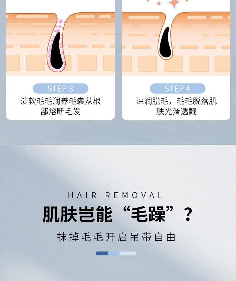 Mingxi Zhi Hair Removal Cream is specially designed for lip hair. It is gentle and suitable for removing lip hair from children. It is 50g for cross-border use undefined