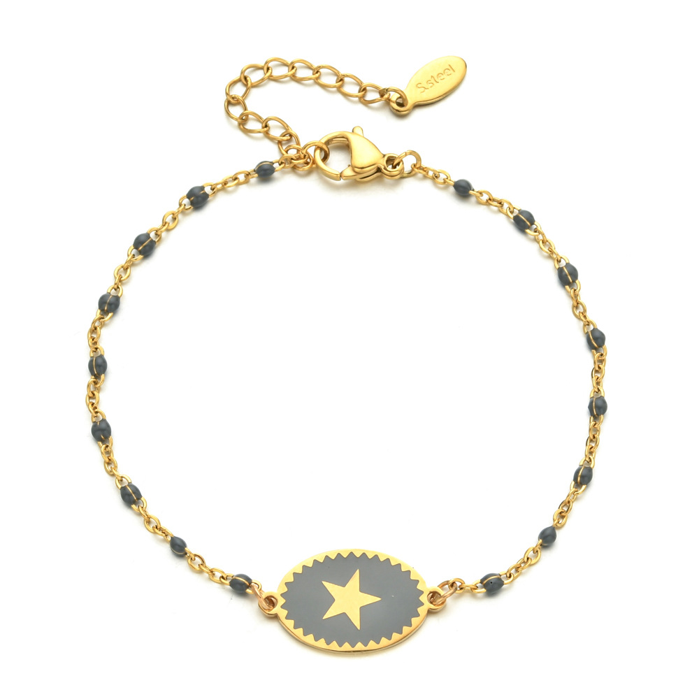 Simple Style Star Stainless Steel Bracelets In Bulk display picture 2