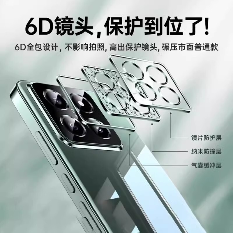 電気めっきの超薄型透明tpuは小米15ultra携帯電話のレンズを適用します。|undefined