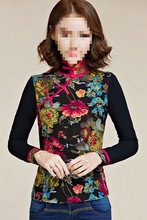 2025秋冬装新款民族风棉麻长袖女装打底唐装新中式大码t恤女上衣