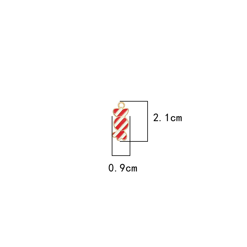 Alloy Material 10 PCS/Package Alloy Color Block Food Pendant DIY Jewelry Accessories Bracelets Necklace