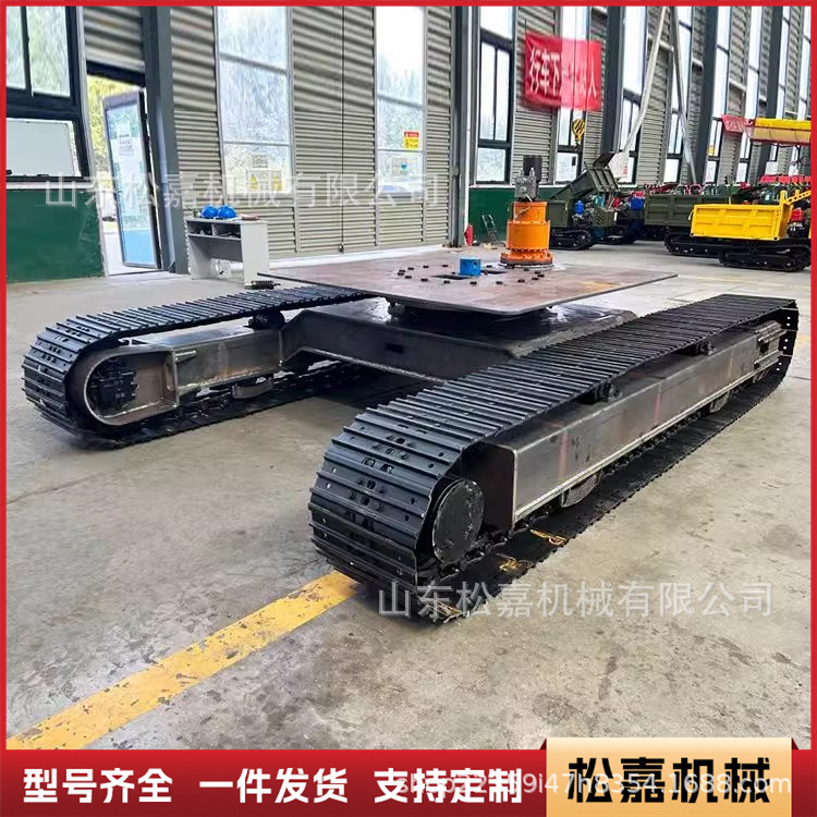 montaje de chasis de orugas de goma de acero eléctrico de control remoto agrícola todo terreno trepente vehículo de transporte modificado vehículo de forma especial