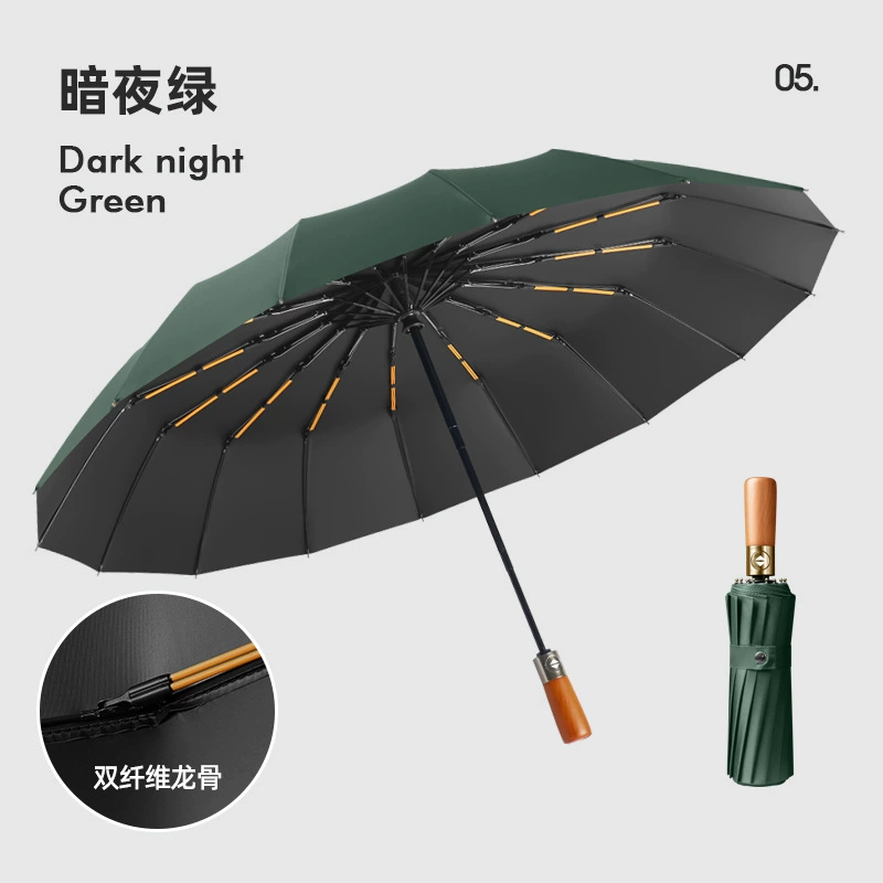 Automatic big umbrella solar-powered, fully automatic, sun protection, UV protection