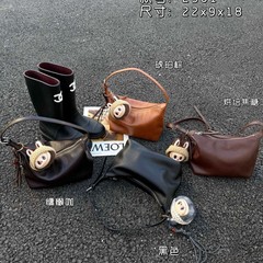 极简慵懒风hobo腋下包包女高级感时尚精致小拎包软皮斜挎包饺子包