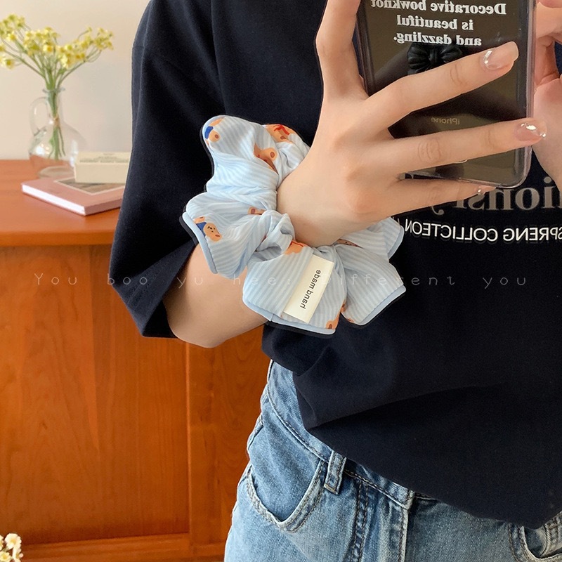 파란색 줄무늬 곰 대장 링