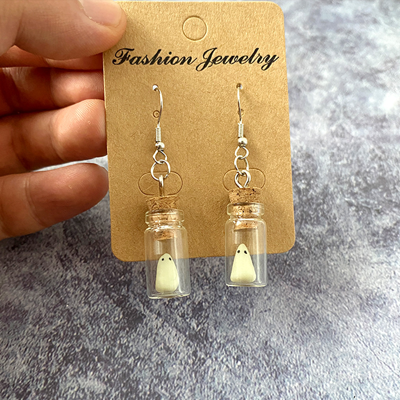 Daily Occasion soft clay Material 1 Pair Simple Style Bottle Patchwork Soft Clay Drop Earrings
