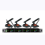 CDBO卡迪宝 K-9400专业U段一拖四方杆塑料会议方杆无线咪麦克风