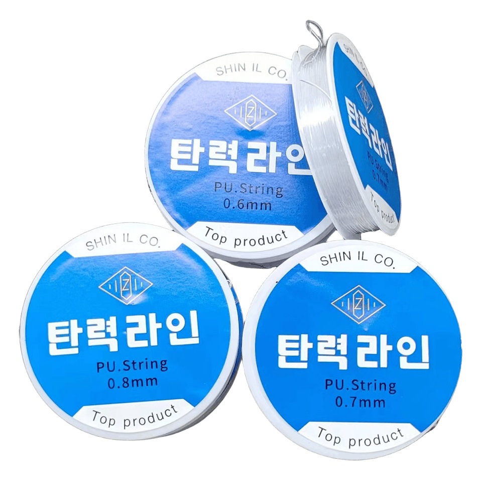 Accesorios de la joyería de DIY hecho a mano con cuentas de cristal transparente hilo elástico pulsera de cuentas hilo fábrica al por mayor en stock pelo