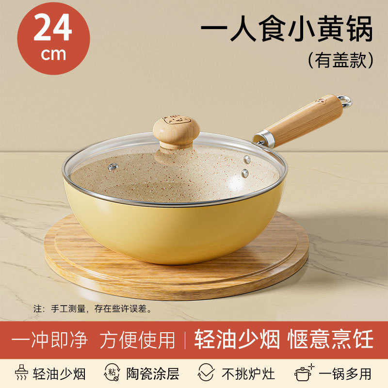 Sartén Wok Antiadherente con Recubrimiento Cerámico Fondo Plano para Cocina image 8