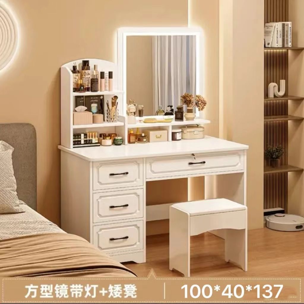 Fábrica directa de dormitorio pequeño simple mesas de vestuario dormitorio simple moderno gabinete de almacenamiento de mesa de vestuario una