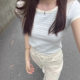 Niche Vintage Niche Short-sleeved Striped T-shirt Summer Spice Girls Slim-fit Slimming Base Shirt All-match Casual Top Women
