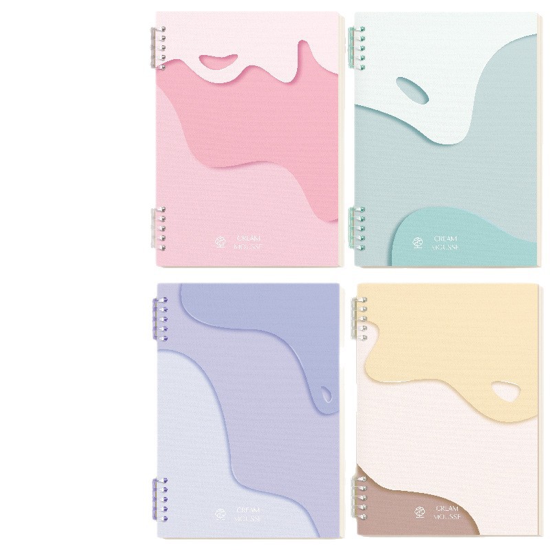 Lotes mixtos de [accesorios de hebilla de hoja] accesorios de aluminio de 5 agujeros engrosados cubierta de papel engrosado alrededor de 700 g engrosado