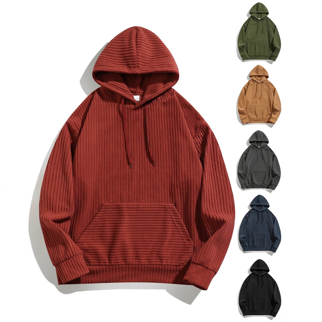 국경 간 AliExpress 가을과 겨울 플러스 사이즈 후드 남성 캐주얼 맞춤형 패션 스웨트 셔츠 코랄 플리스 재킷 남성 재고