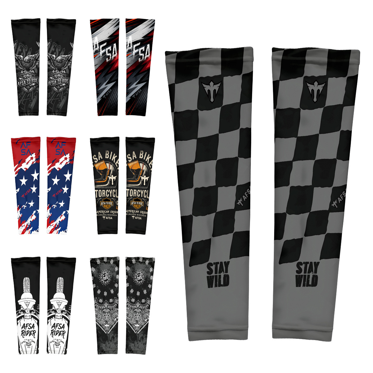 AFSA ice sleeve sun protection arm sleeves for women, UV protection, men's cycling and driving gloves, ice silk for summer