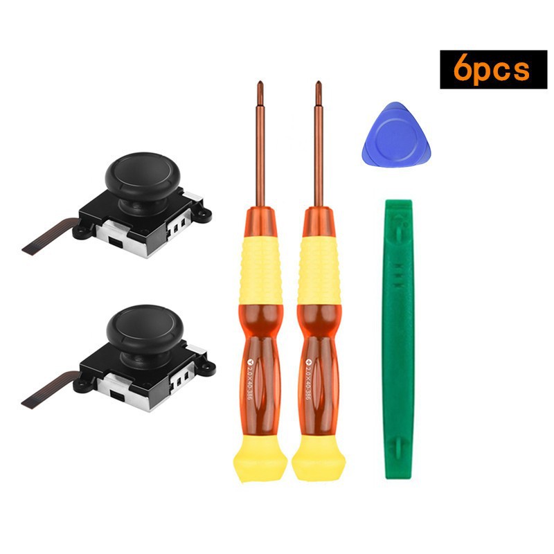 Nintendo interruptor multi-pieza destornillador mango herramienta de reparación 3D Rocker alegría-con accesorios de reparación de acogida