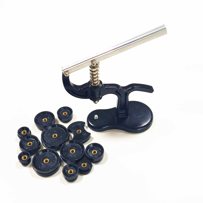 修表套装 压后盖 压表盖 手表压盖器   压盖机 换电池工具（黑）