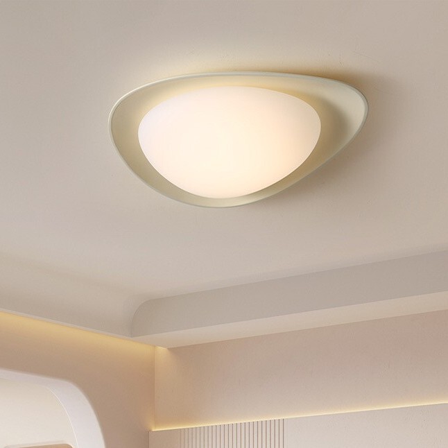 Full Spectrum Eye Protection Pebble Cream Style Bedroom Ceiling Lamp Master Bedroom Room Lamp Creative Children's Room Eye Protection Lamp