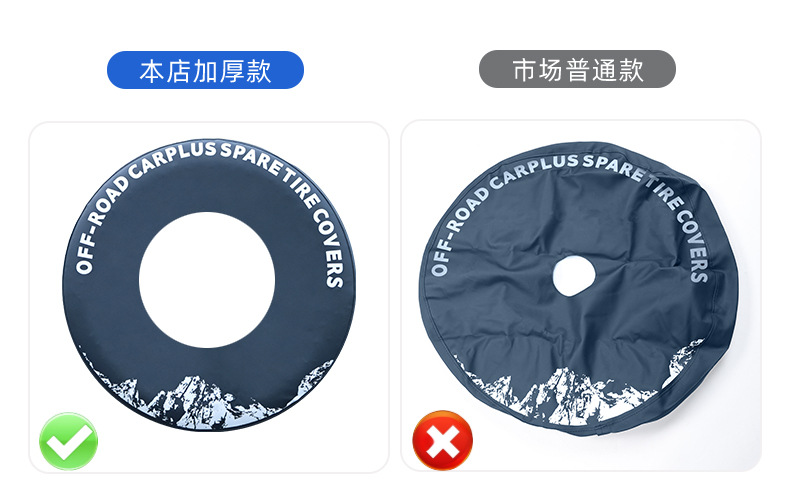 Suitable for Chery Icar V27 Thickened Spare Tire Cover, Car Off-Road Vehicle Tire Sun Protection Cover, Protective Cover, Modification Supplies
