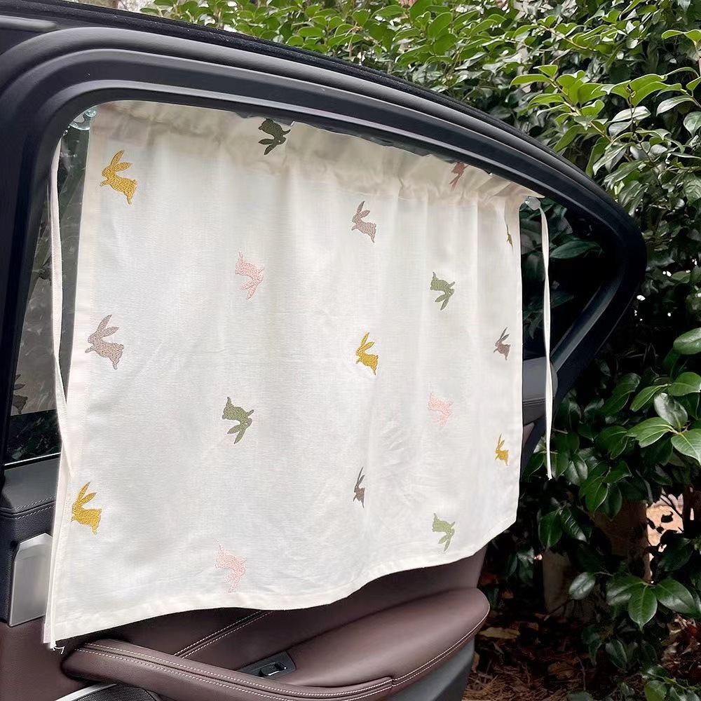 Blocking Suction Cup | Qìchē Car curtains - rabbit-6848cm