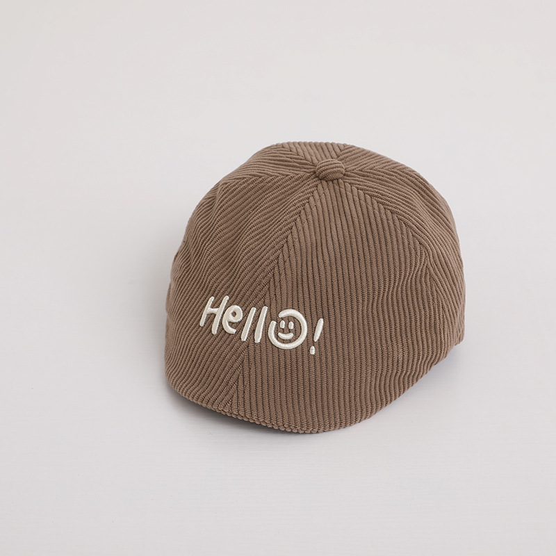 Sombreros infantiles primavera y otoño casuales versátiles boinas bebés retro sombrero de avance para niños sombreros de sombra de la tendencia