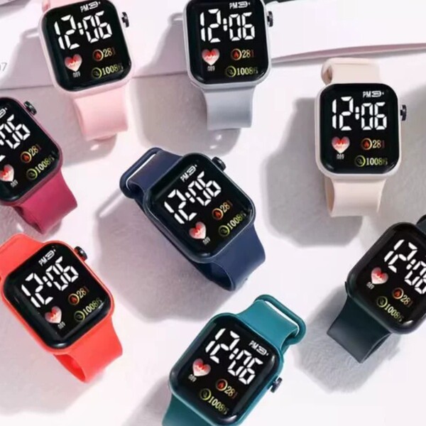 Electronic square waterproof fashionable digital watch for men and…
