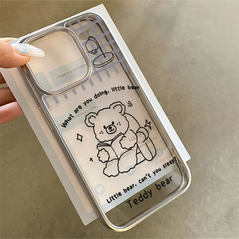 Совместимый с Apple iPhone 15/14 чехол для телефона, с маленькими медведями, 14промакс, iphone, 12