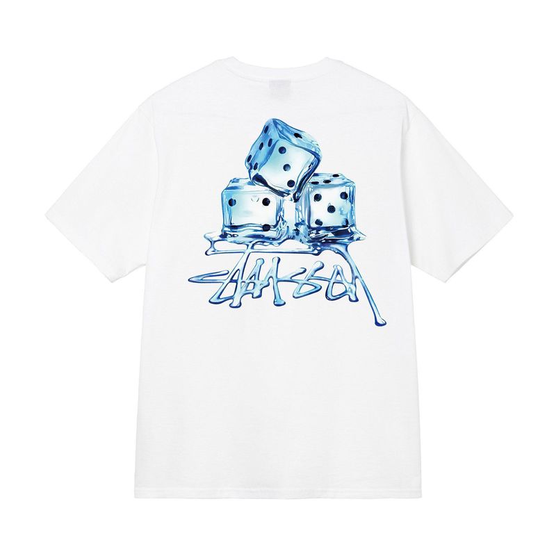 stusy スタッシー 2025年新作 8 男女兼用 半袖Tシャツ 夏 ブラック ホワイト メンズTシャツ ゆったり 230g|undefined
