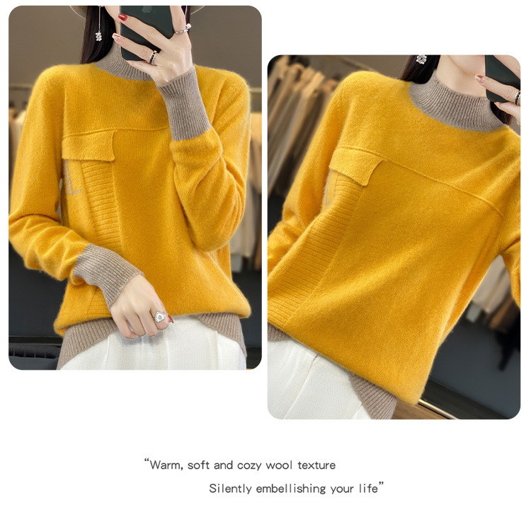 E0095 2820K ÁO LEN NỮ QINTDCA ÁO LEN DÀI TAY MÙA XUÂN THU ĐÔNG THỜI TRANG NỮ G06 SẢN PHẨM MỚI