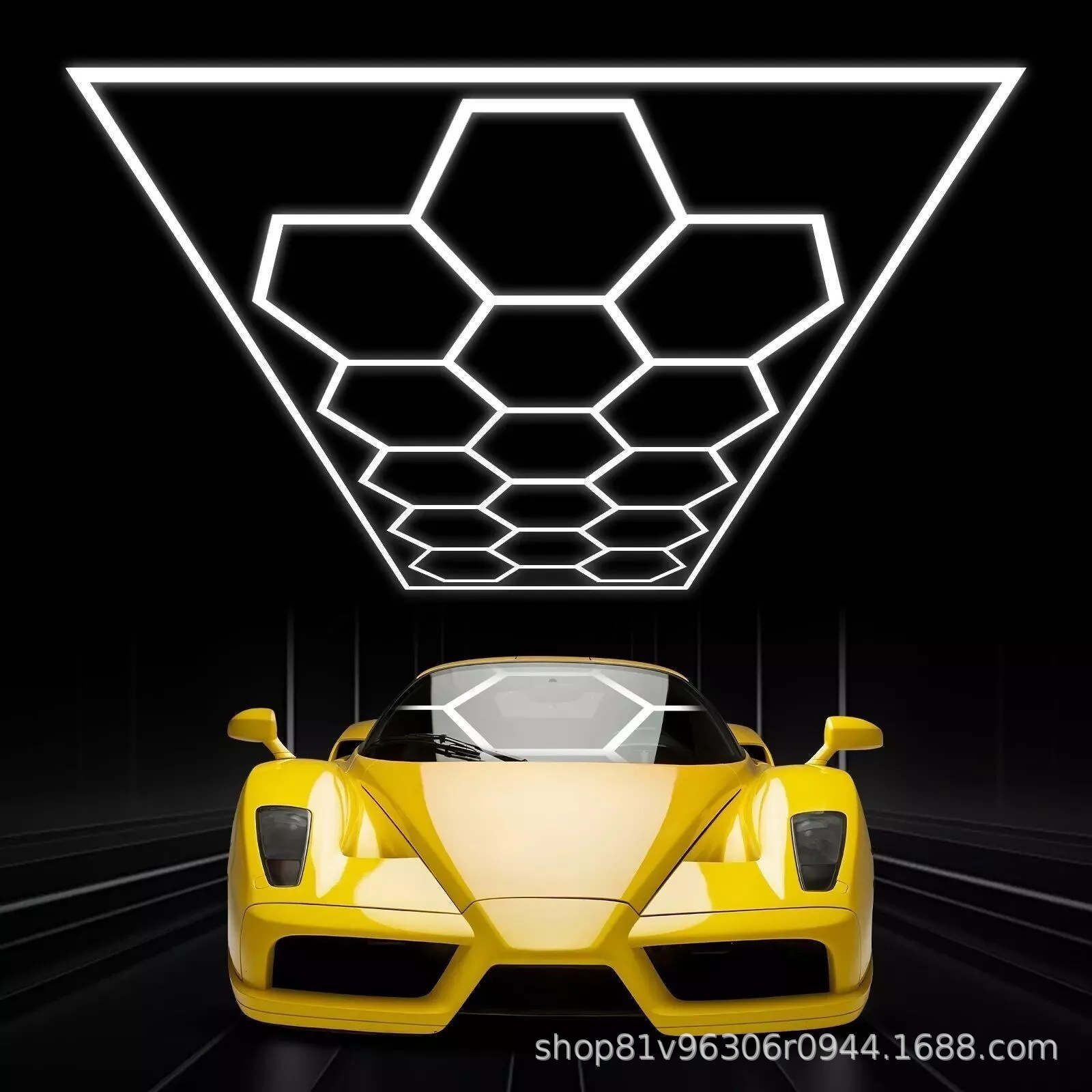 lavado de automóviles lámpara de panal tienda de belleza de automóviles LED de alto brillo estación de reparación de automóviles impermeable