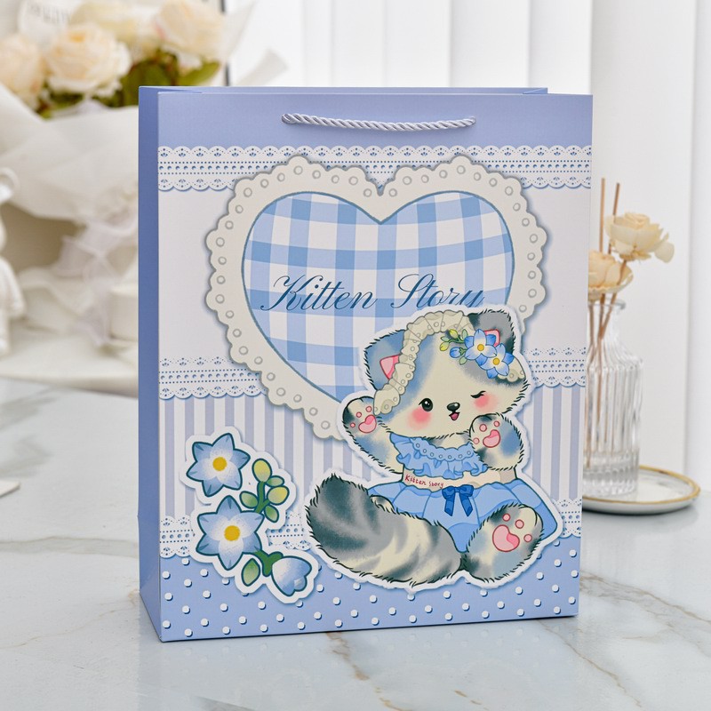 영어 우유 고양이, 흰색 판지, 중간 크기 18*8.5*24cm 높이