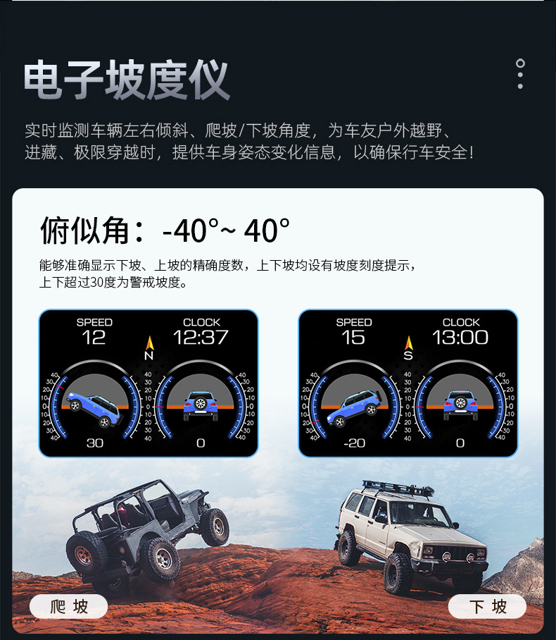 Cross-Border New Product Car Hud Head-Up Display Car Obd Universal High-Definition Portable Driving Computer Display
