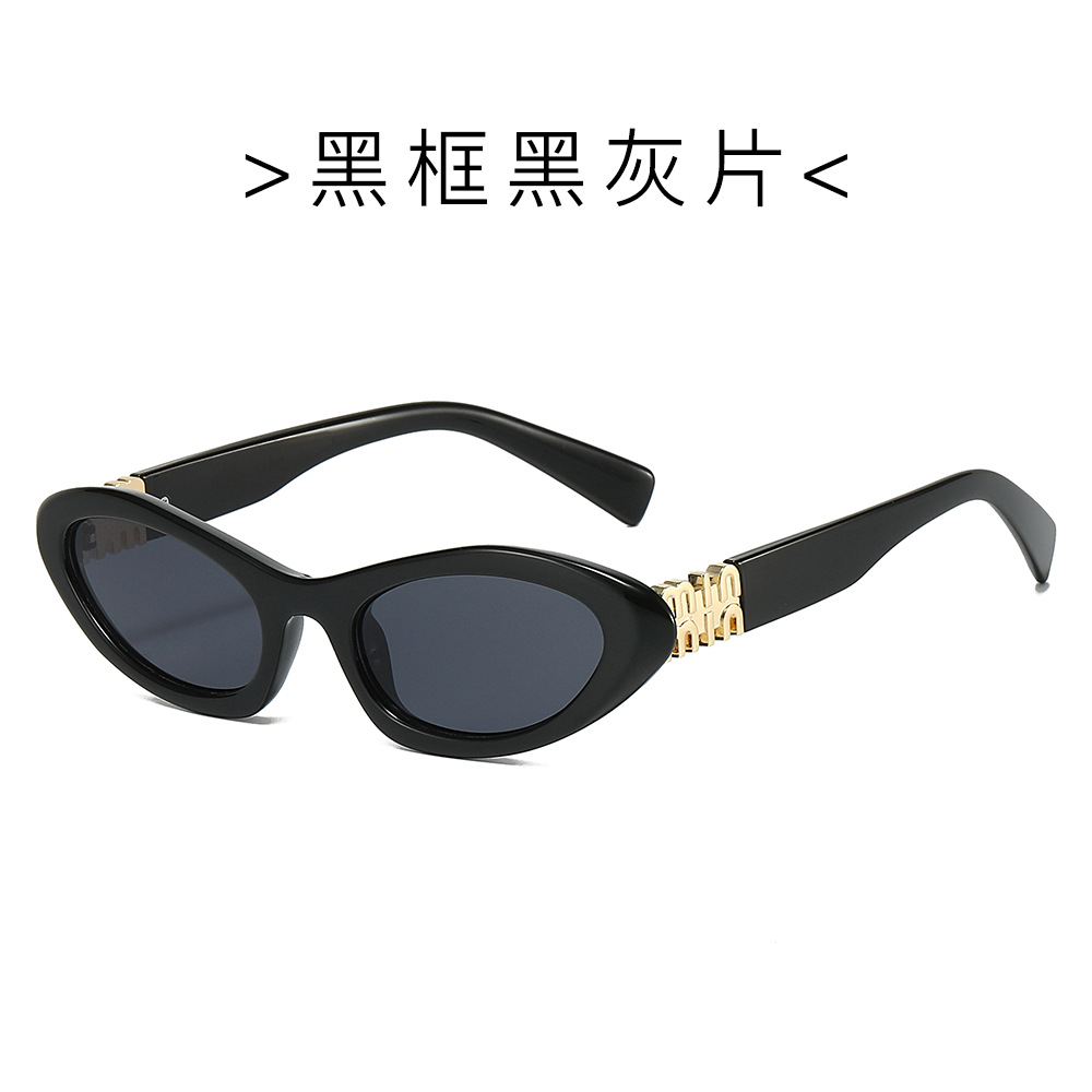 Nuevas gafas de sol europeas y americanas con letras m retro Ken Dou con el mismo estilo Gafas de sol con ojos de gato
