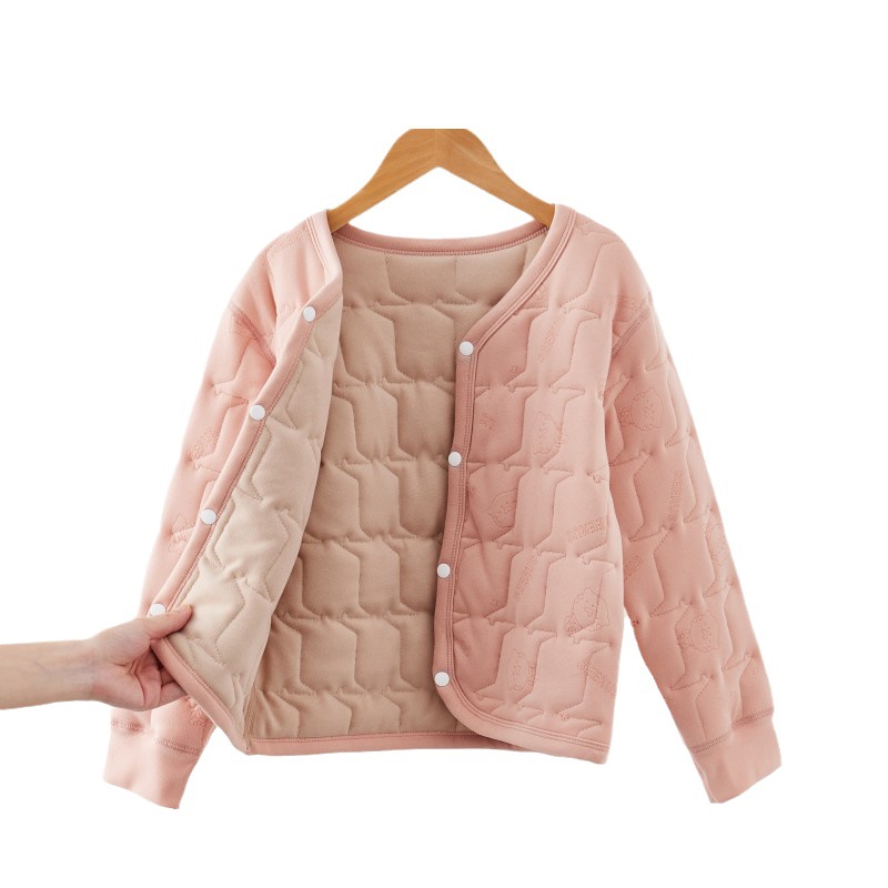 Forro de los niños ropa acolchada de algodón para Niños y Niñas Ropa acolchada de algodón para niños medianos y grandes uniforme escolar artefacto bebé de seda chaqueta acolchada de algodón cálido