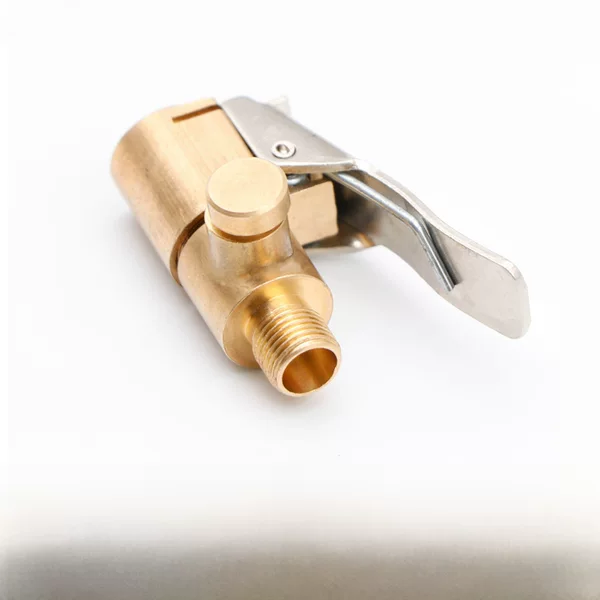 On-board air pump connector air pipe changeover nozzle air pump accessories tire thread air nozzle adapter with pressure relief valve