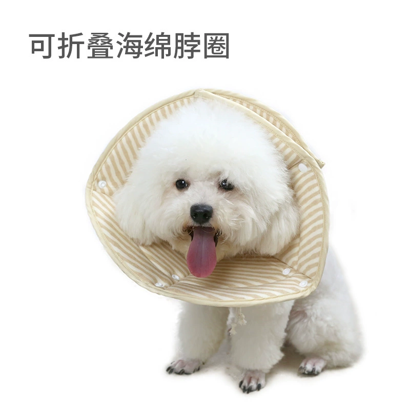 Amazon Новый складной губчатый ошейник для домашних животных, ошейник против укусов, универсальный косметический ошейник для кошек и собак