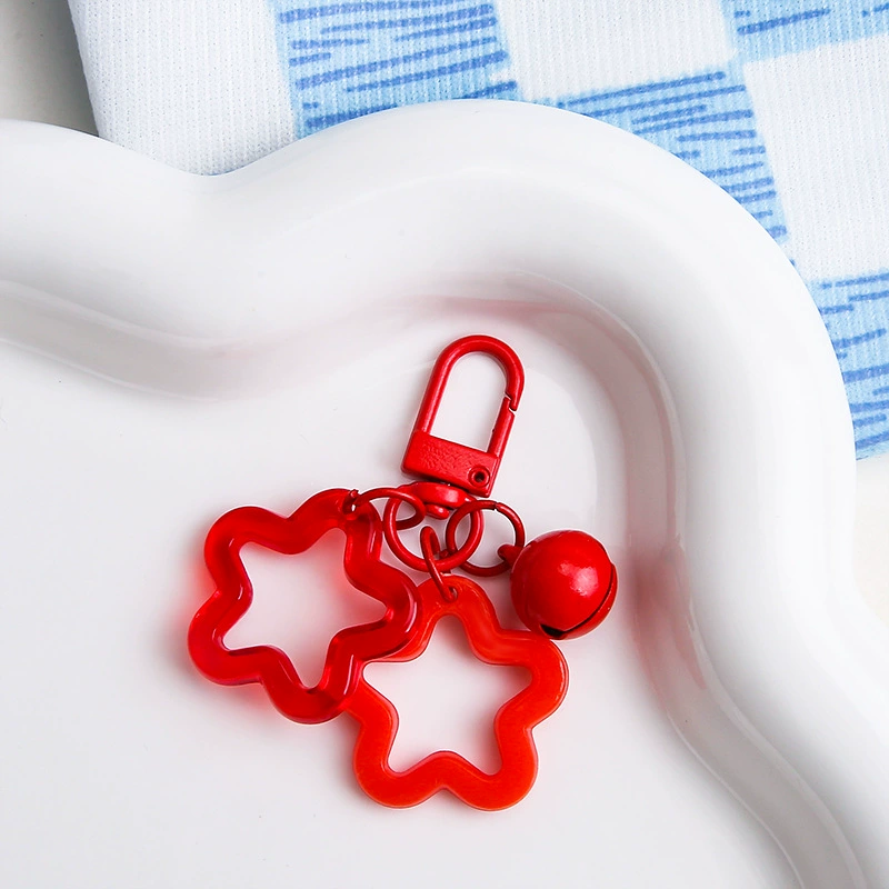 Creative Keychain Set, Cute Star Bell 14 mm, DIY Bag Charm Pack