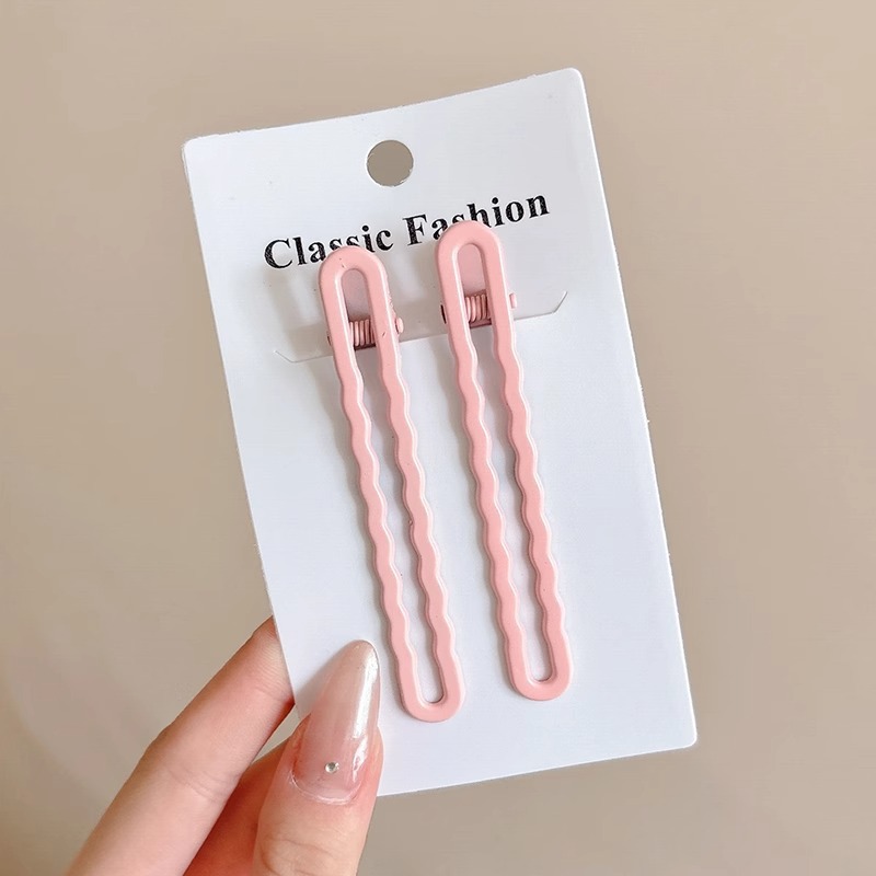 Horquilla de metal de alta calidad para otoño e invierno clip para flequillo en la frente femenina