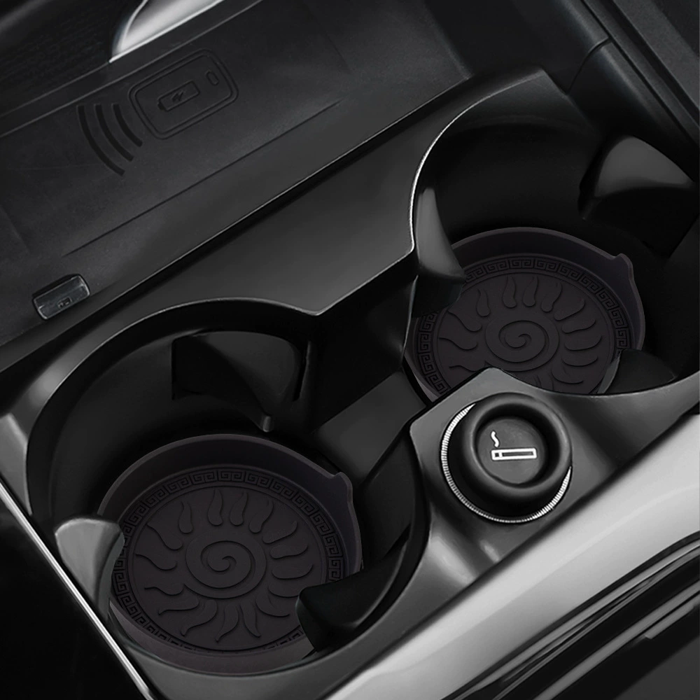 Самая продаваемая автомобильная круглая водная подставка от производителя, декоративный коврик для автомобильного стакана, автомобильный противоскользящий коврик, теплоизоляционный коврик, автомобильный подстаканник