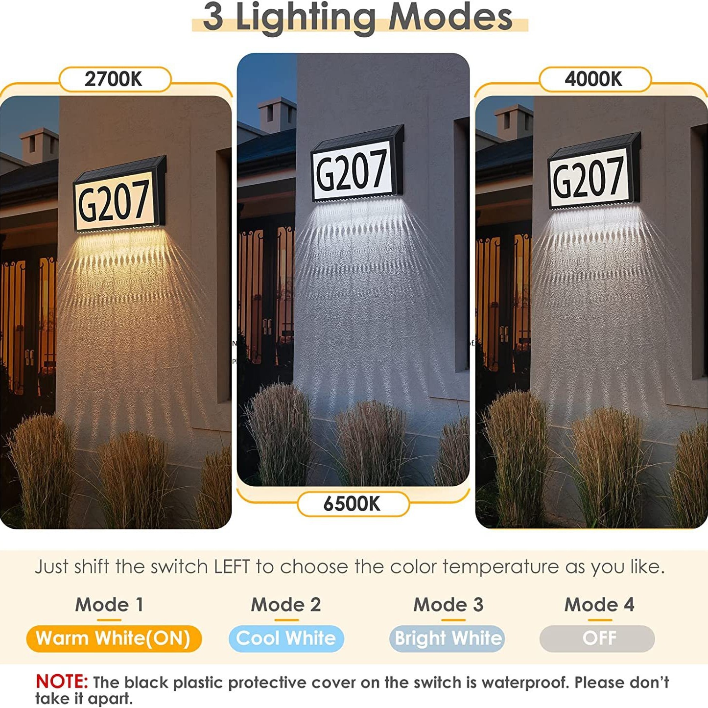 Luz solar de la señal digital de la letra de la señal de la luz del letrero de la luz de la señal digital de la letra de la señal de la luz del césped