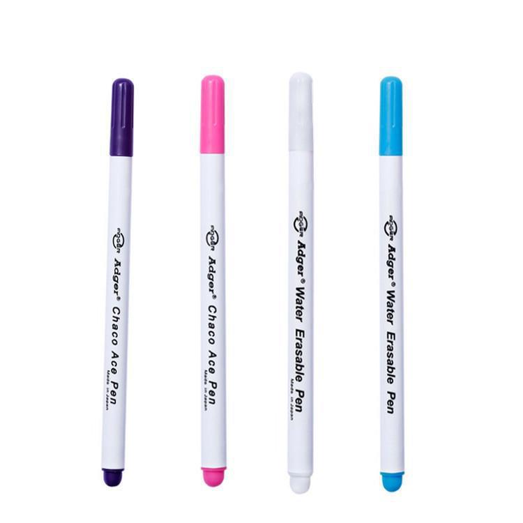 Un juego de 4 colores de bolígrafos de eliminación de aire, bolígrafos solubles en agua, bolígrafos de pérdida automática, bolígrafos de punto, bolígrafos de desvanecimiento, herramientas domésticas de costura de bricolaje