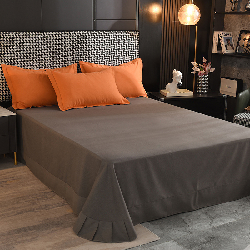 純綿厚手で毛を磨いた純色の豪華なシーツは4点セットの秋冬布団カバーの寝具は3点セットです。