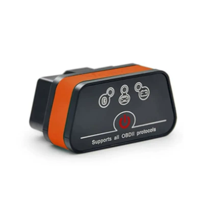 Vgate icar2 Bluetooth OBD2 car fault detector supports Apple and Android systems, wireless diagnostic tool (Avtomobil diaqnostika alətləri) - icar2-bluetooth-black-orange