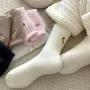 加厚保暖不对称蓄热中筒袜