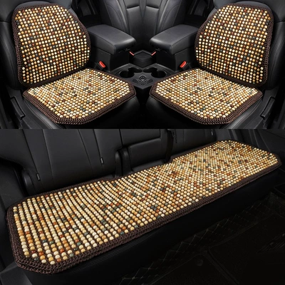 Cool pad: hand-woven wooden bead seat waist